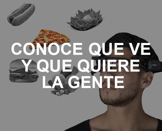 Pieza visual de neuromarketing sobre lo que las personas ven y desean